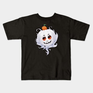 A funny halloween boo pumpkin Kids T-Shirt